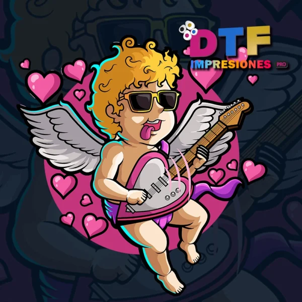 Cupido Tocando Guitarra