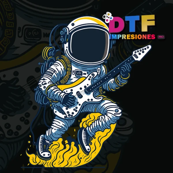 Astronauta Con Guitarra