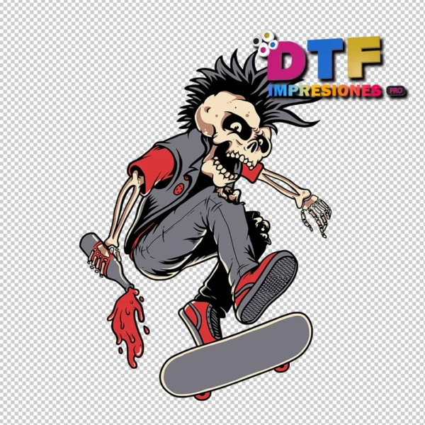 Esqueleto En Patines - Imagen 3